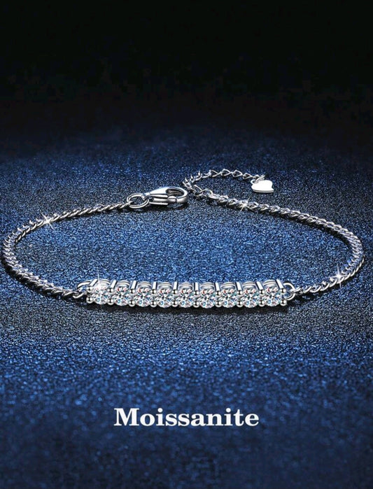 Sterling silver 925 moissanite bracelets