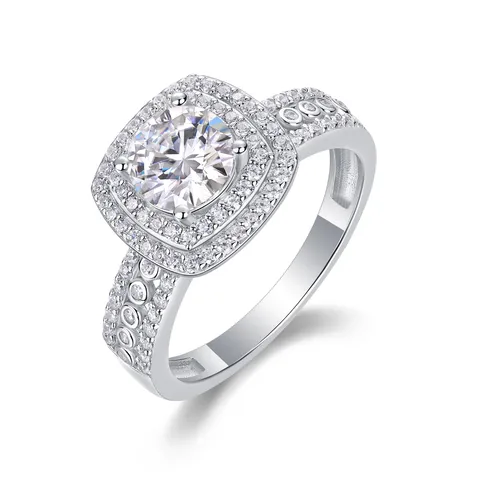 Sterling silver 925 moissanite rings