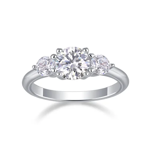Sterling silver 925 moissanite rings