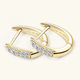 Sterling silver moissanite earrings