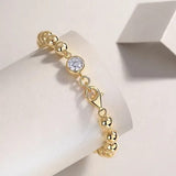 Sterling silver Zircon bracelet