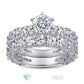 Sterling silver 925 moissanite wedding ring