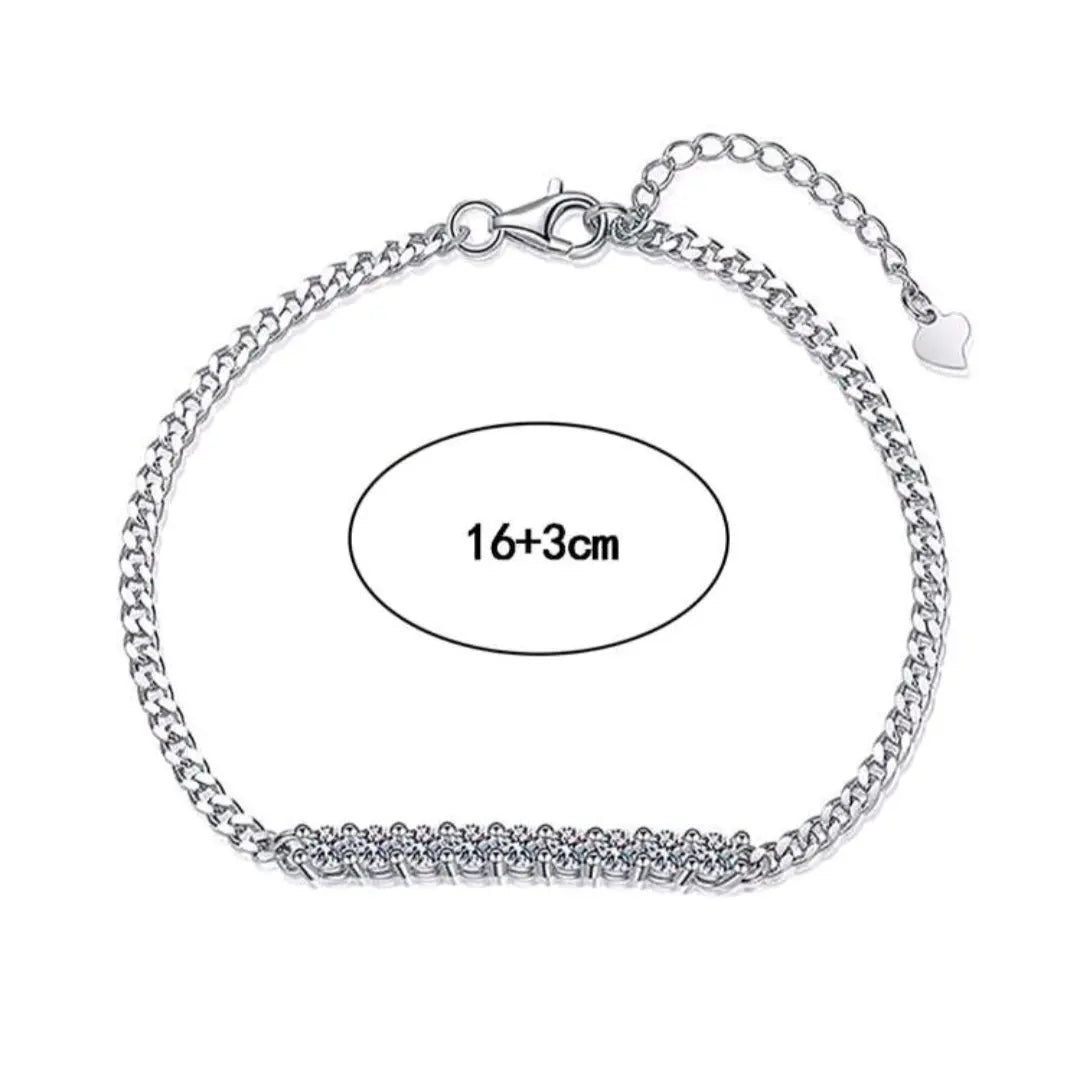 Sterling silver 925 moissanite bracelets