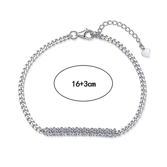 Sterling silver 925 moissanite bracelets