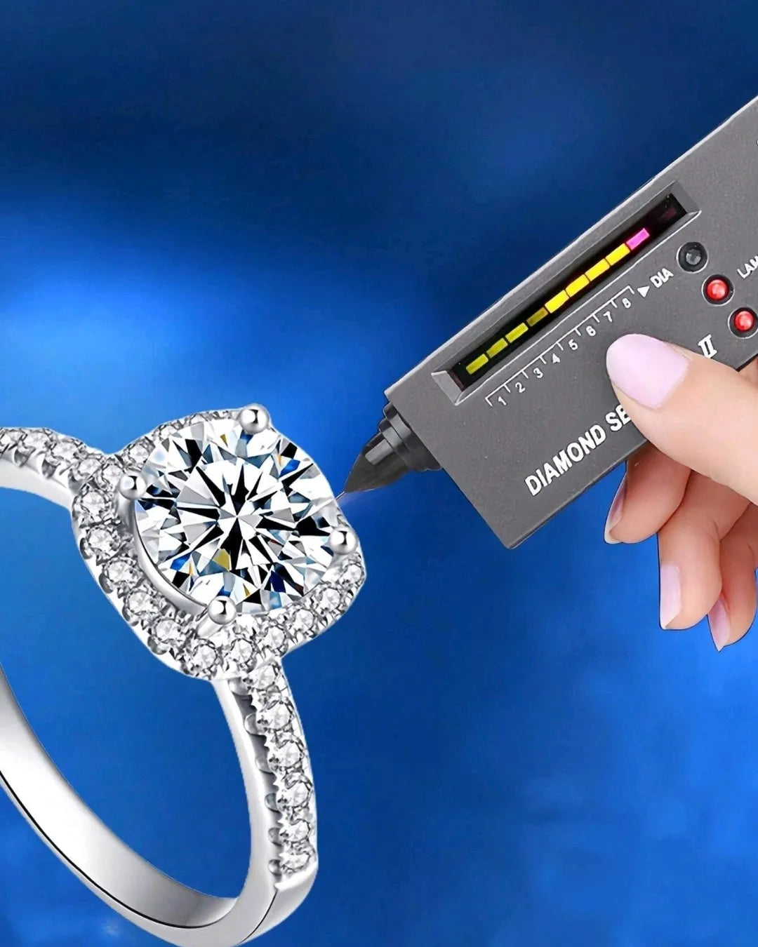 Sterling silver 925 moissanite rings
