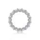 Sterling silver 925 moissanite wedding ring