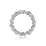 Sterling silver 925 moissanite wedding ring