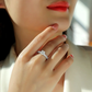 Sterling silver 925 moissanite rings