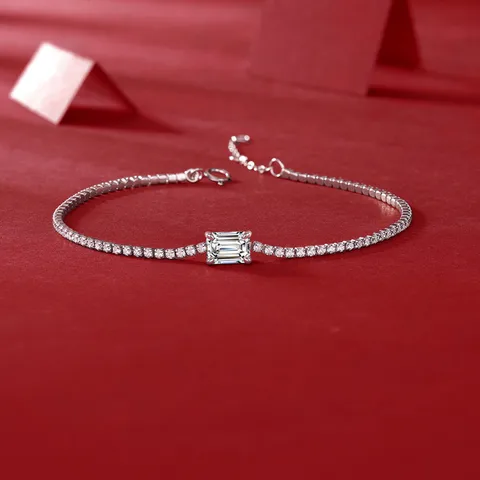 Sterling silver 925 moissanite bracelets