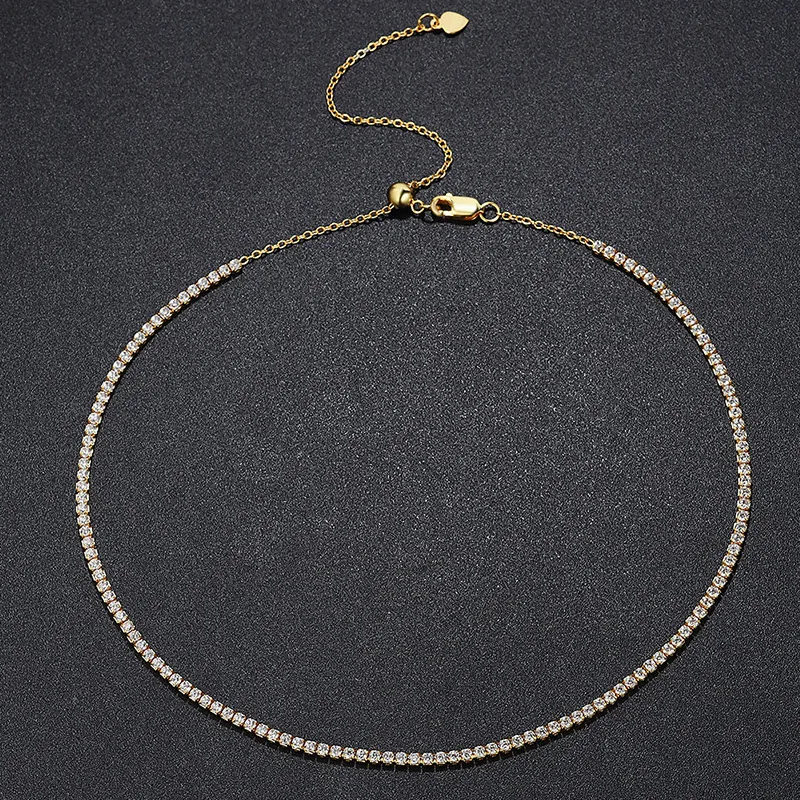 Sterling silver 925 moissanite necklace