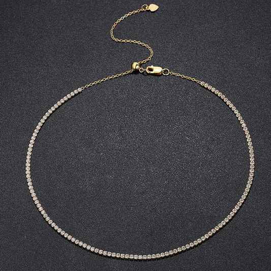 Sterling silver 925 moissanite necklace