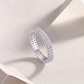 Sterling silver 925 moissanite wedding ring