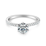 Sterling silver 925 moissanite rings