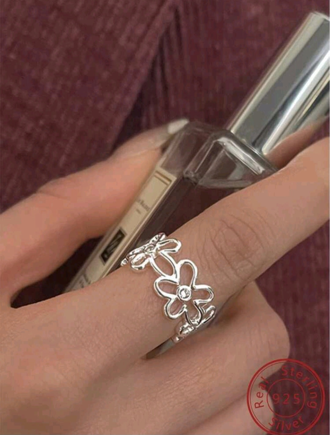 Sterling silver 925 open ring