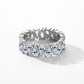 Sterling silver 925 zircon wedding ring