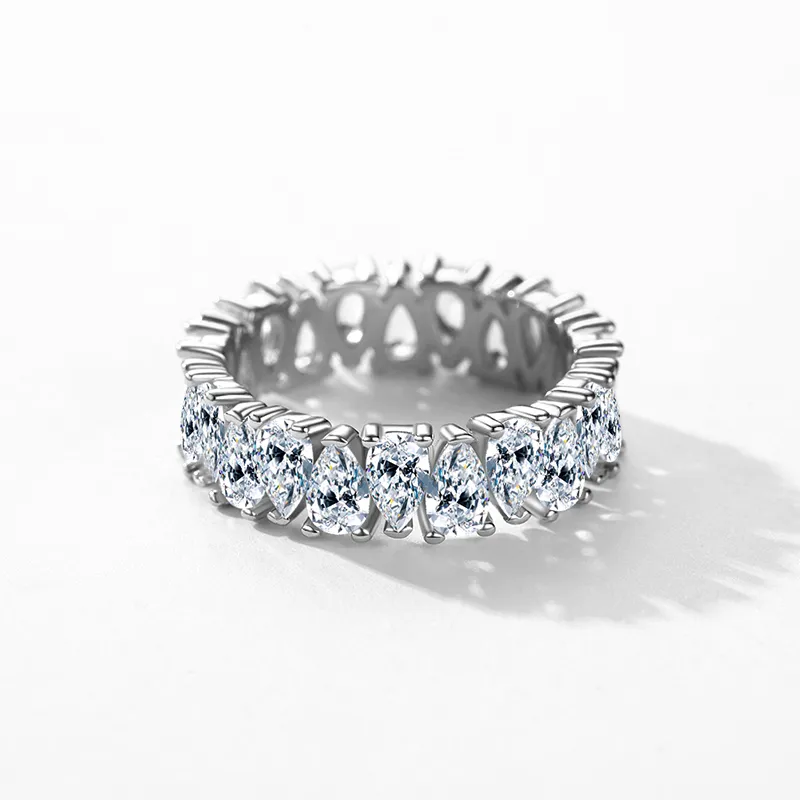 Sterling silver 925 zircon wedding ring