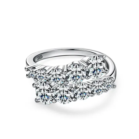 Sterling silver 925 moissanite rings