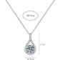 Sterling silver 925 moissanite necklace