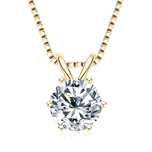 Sterling silver 925 moissanite necklace