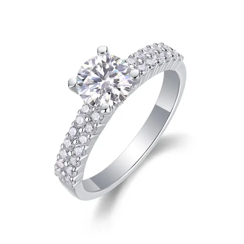 Sterling silver 925 moissanite rings