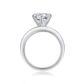 Sterling silver 925 moissanite wedding ring