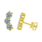 Sterling silver 925 moissanite earrings