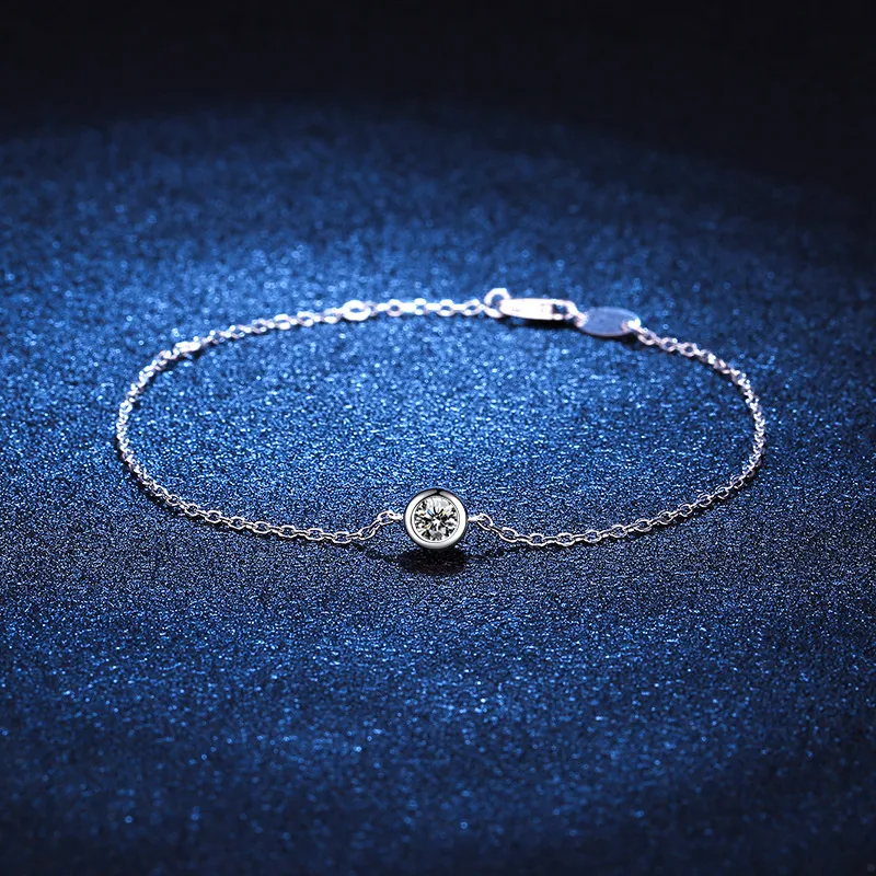 Sterling silver 925 moissanite bracelets