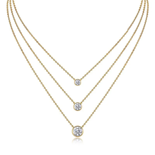 Sterling silver 925 moissanite necklaces