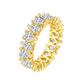 Sterling silver 925 moissanite wedding ring