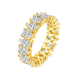 Sterling silver 925 moissanite wedding ring