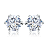 Sterling silver 925 moissanite earrings