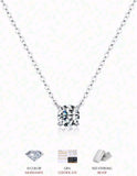 Sterling silver 925 moissanite necklace
