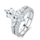Sterling silver 925 moissanite wedding ring