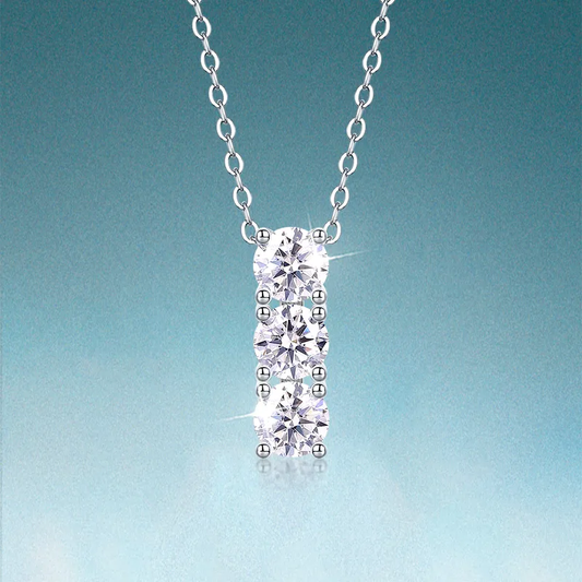 Sterling silver 925 moissanite necklace