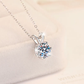 Sterling silver 925 moissanite necklace
