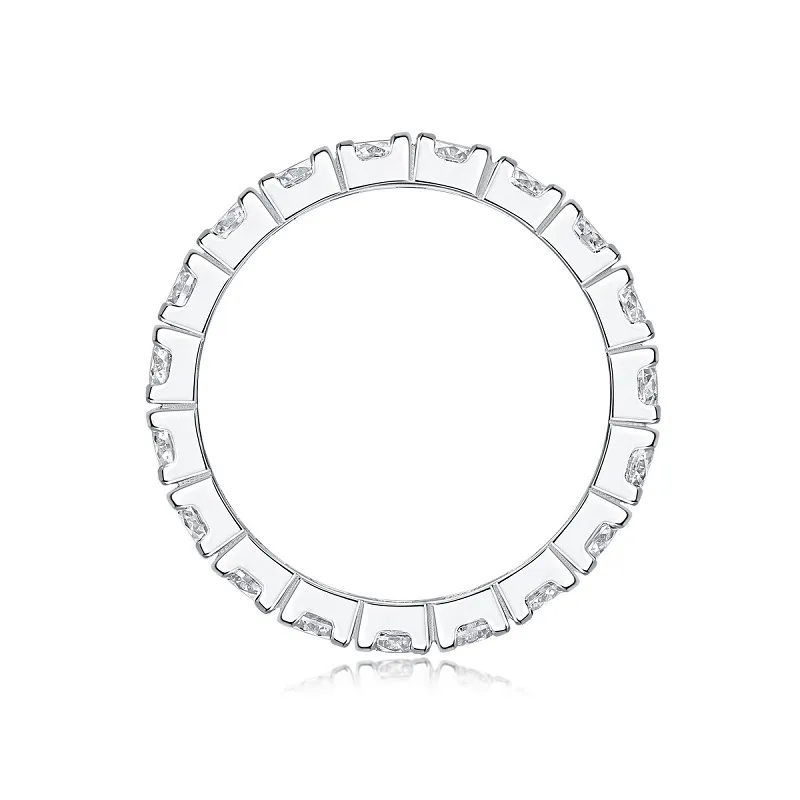 Sterling silver 925 moissanite wedding ring