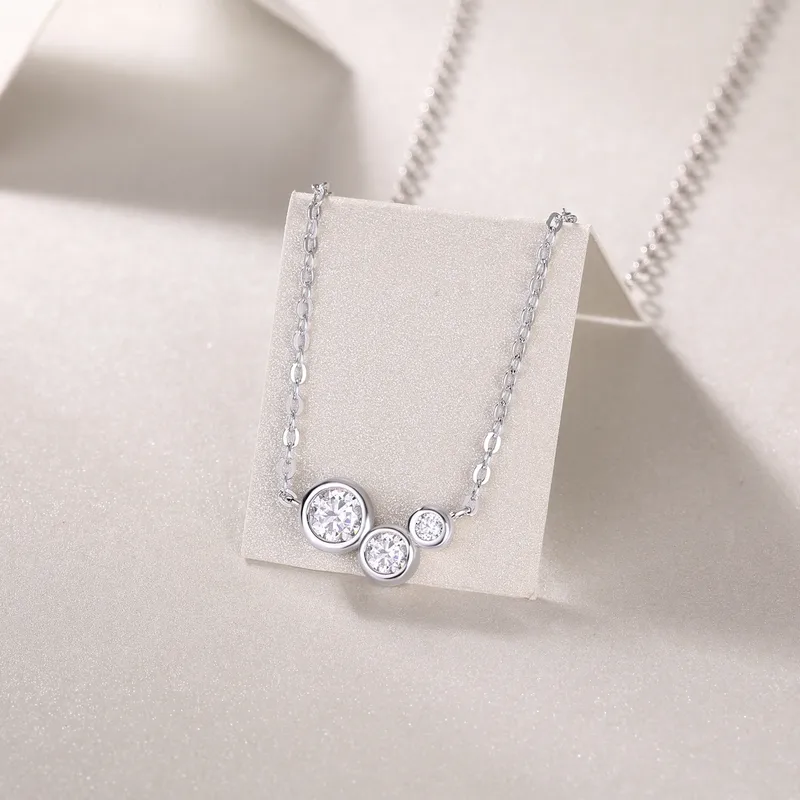 Sterling silver 925 moissanite necklace