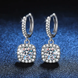 Sterling silver 925 moissanite earrings