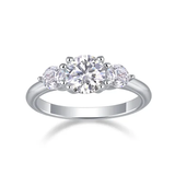 Sterling silver 925 moissanite rings