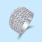 Sterling silver moissanite rings