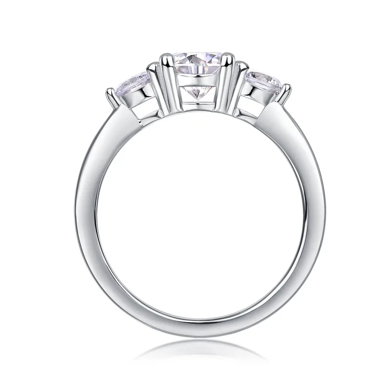 Sterling silver 925 moissanite rings