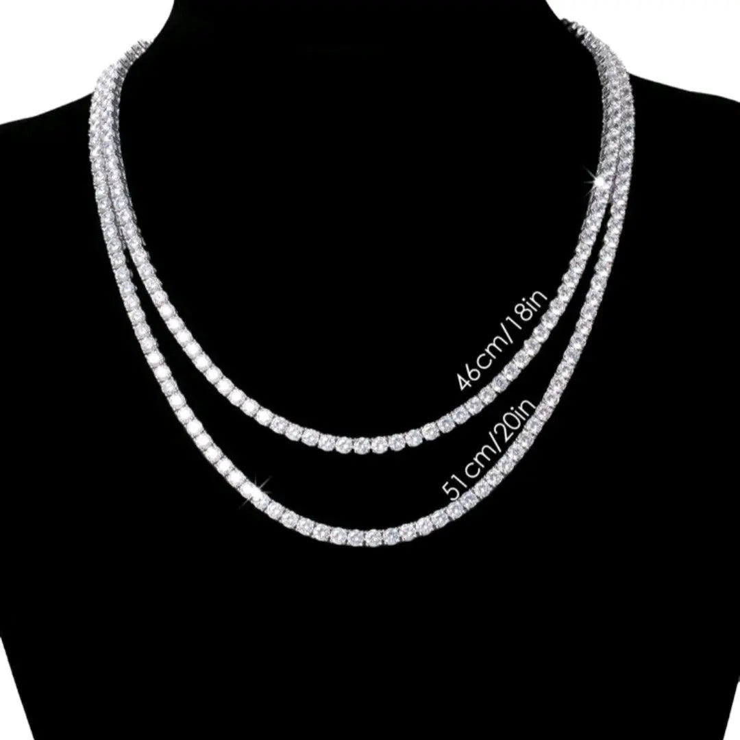 Sterling silver 925 tennis necklace
