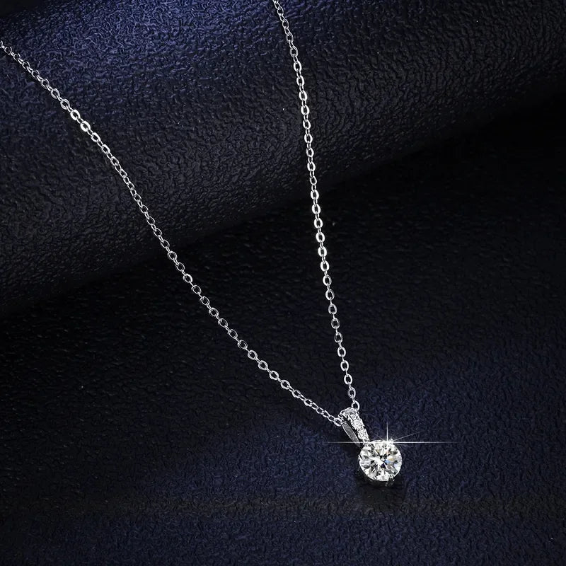Sterling silver 925 moissanite necklace