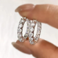 Sterling silver 925 moissanite earrings