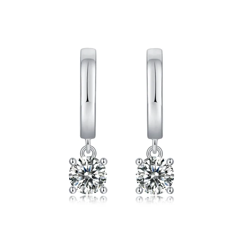 Sterling silver 925 moissanite earrings