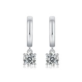 Sterling silver 925 moissanite earrings