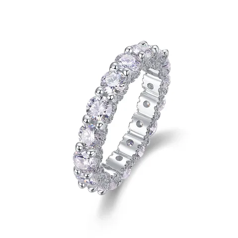 Sterling silver 925 moissanite wedding ring