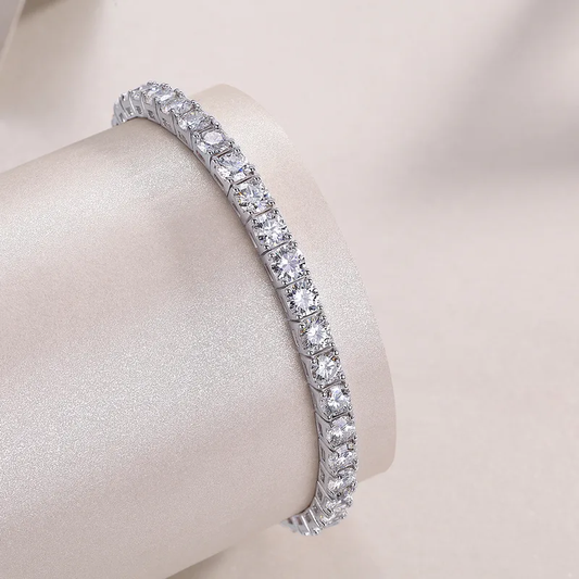 Sterling silver 925 moissanite tennis bracelets 3mm