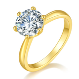 Sterling silver 925 moissanite rings