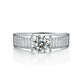 Sterling silver 925 moissanite ring